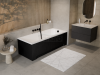 BESCO Obudowa wanny panel uni ryfle matt black 160 #OAPM-160URB